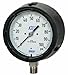 WIKA 9776877 Process Pressure Gauge, Dry-Filled, Stainless Steel 316L Wetted Parts, 4-1/2" Dial, 0-60 psi (kPa) Range, +/- 0.5% Accuracy, 1/2" Male NPT Connection, Bottom Mount
