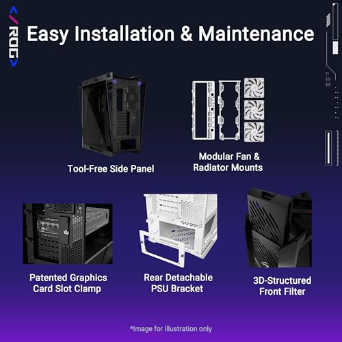 Image of ASUS ROG Strix Helios II EATX Gaming PC case, with Dual Tempered Glass Side Panels, Support for Graphics Cards up to 450mm, Graphics Card Braces, Support up to 420mm radiators, 2 Year Warranty