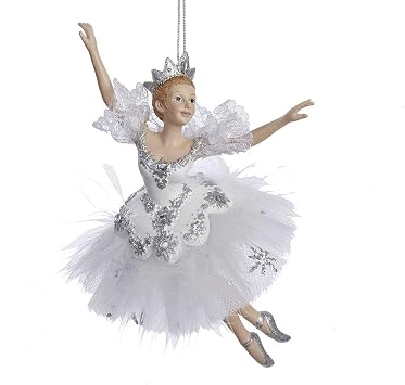 Kurt Adler 6.75" Snow Queen Ballerina Christmas Ornament