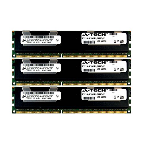 A - Tech Micron 12 GBLbg3 x 4 GB pc3 ? 10600 1.5 V for Dell Precision Workstation snpp9rn2 C / 8g a2626072 a2626093 a2862069 a28