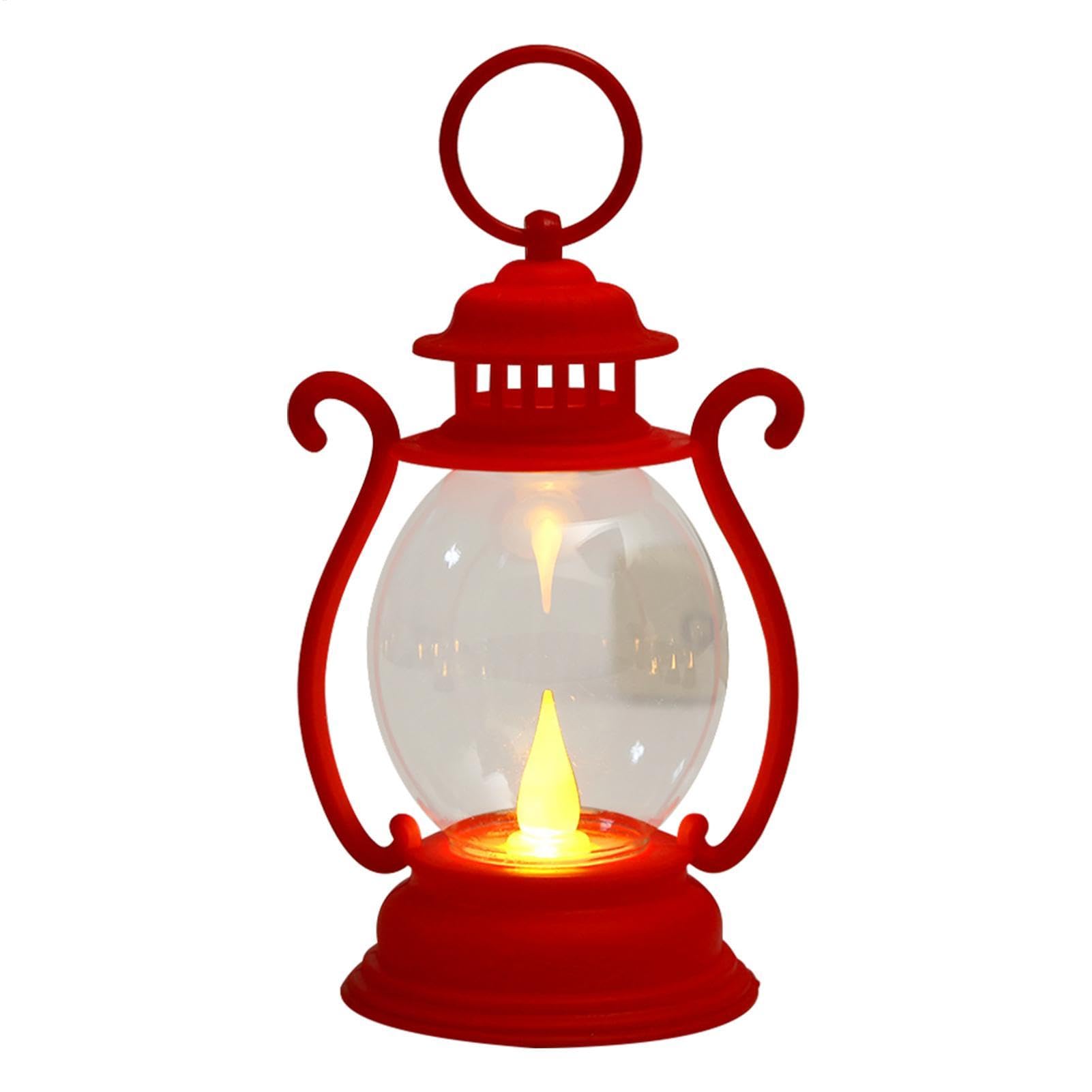 Lámpara de mesa retro - Lámpara vintage pequeña, luz de noche con pilas | Iluminación decorativa para dormitorio, salón, terraza y mesa, diseño clásico con LED cálido para ambiente de hogar y oficina.