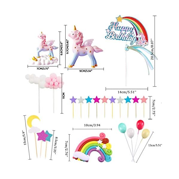 CAM2 Taartdecoratie, taarttopper, taartdecoratie, toppers, decoratie voor verjaardag, bruiloft, feest, babyshower