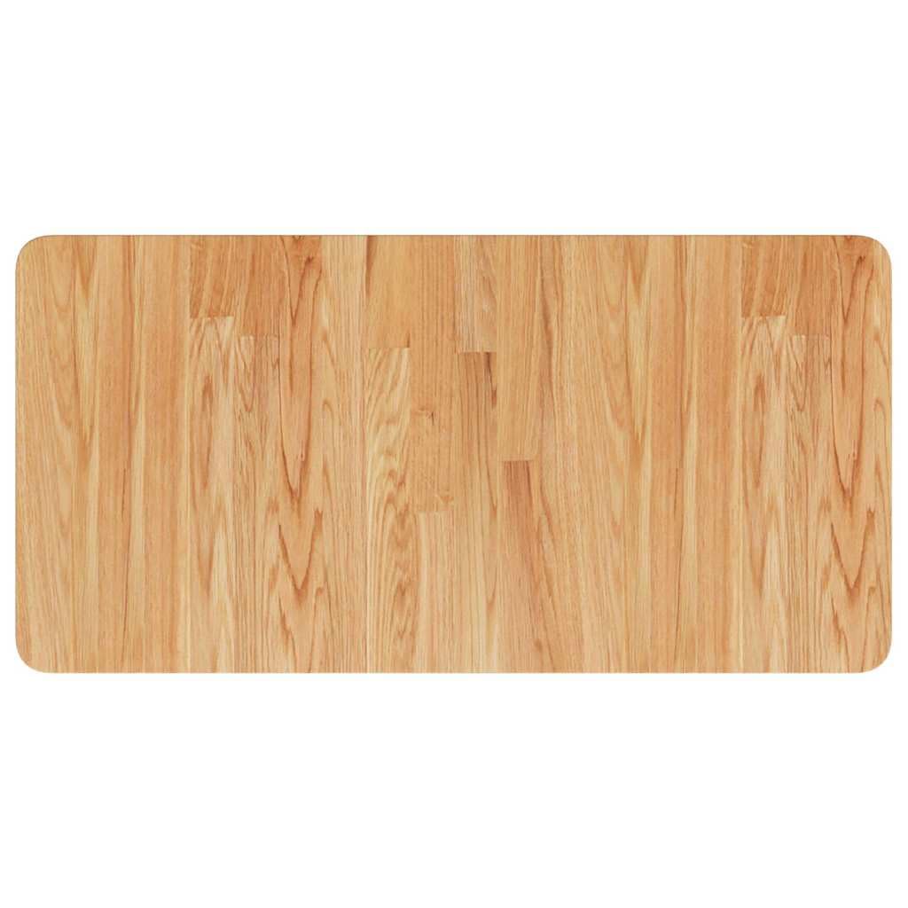 Blat umywalki jasnobrązowy 80 x 40 x 2,5 cm lite drewno obrobione