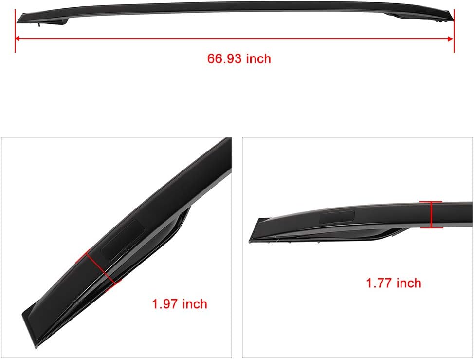 SCITOO Roof Rack Cross Bars Fit For Land Rover Range Rover Evoque 2013-2020 Black 165 LBS