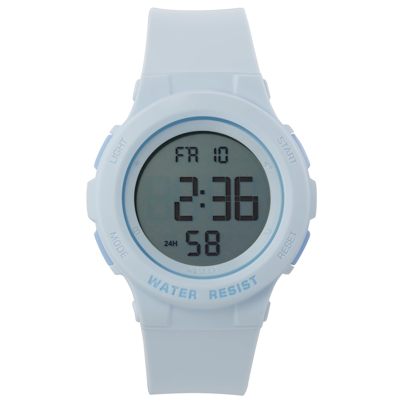 ITOOZYNN Digital Light Up Watch for Boy and Girl,Kids Watch Ages 7-16,Waterproof 5 ATM, School,Outdoor,Sports (Blue)