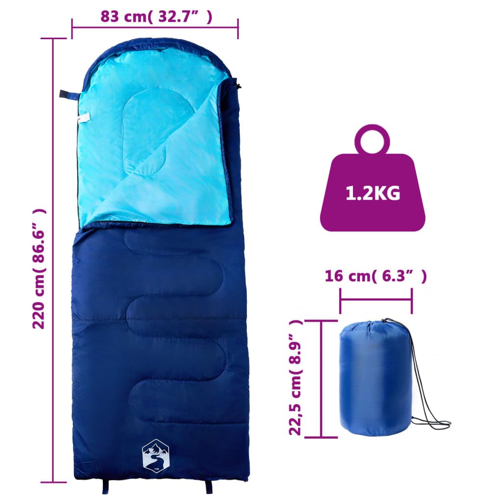 Saco de dormir para adultos, camping, manta para 3-4 estaciones, poliéster impermeable, viaje, senderismo, exterior, tienda de campaña, mochilero, calidez y comodidad