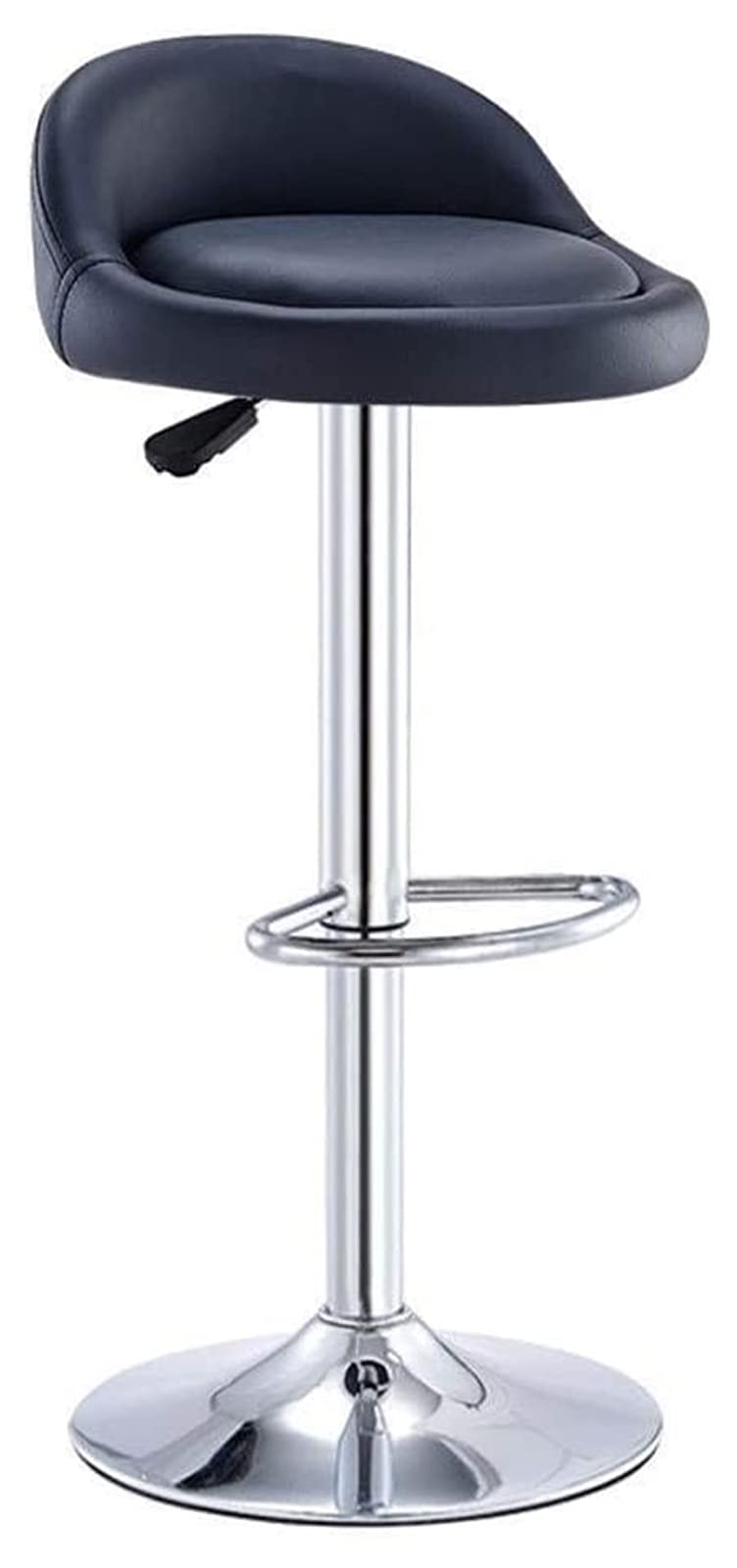WENLI Adjustable Barstools Bar Stool Breakfast Dining Stool for Kitchen Island Counter Bar Chair Leatherette Exterior/Adjustable Swivel Gas Lift/Chrome Steel Footrest & Base Counter Bar Chairs