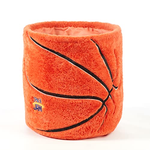 Image of Idea Nuova Space Jam: A New Legacy Basketball Plush Storage Organizer Bin, 15 inch H x 14 inch W