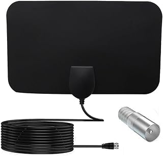 Bwxsyws HD Digital TV Antenna Indoor for Smart TV - 360° Reception, 4K 1080p Local Channels, Easy Setup HDTV Antenna