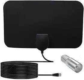 Antenas de TV, antena de TV digital HD para TV interna - longo alcance de 80 km - suporta 4K 1080p e todos os tipos de TVs digitais HDTV