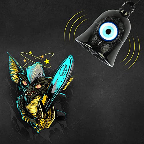 Campana Gremlin para motocicleta con amuleto protector contra el mal de ojo 3
