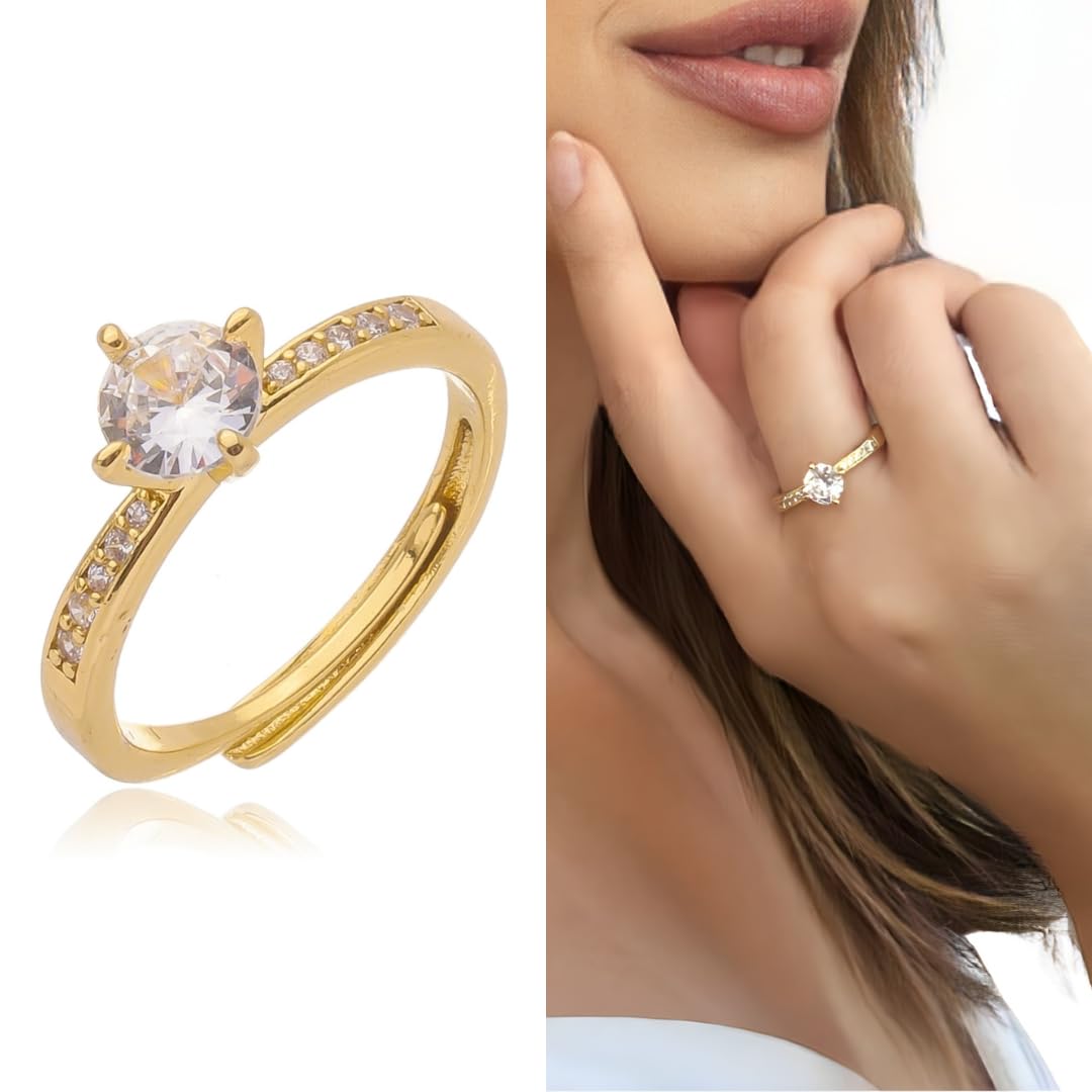 Anel Solitário Ajustável Ouro em promoção! Veja a oferta e mais achadinhos de Bijuterias 3 Hoje é o melhor dia para comprar Anel Solitário Ajustável Ouro com aquele preço maroto! Promoção! Aproveite a oferta! 3