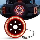 SUPAREE 400PCS LED Third Brake Light for Fo-rd Bronco 2021-2024, Spare Tire Brake Light with 3-Sided Bright Red, High-Mounted Plug & Play Rear Wheel Light, Compatible with 2/4 Door Bronco Accessories