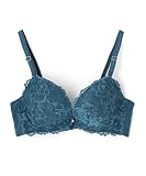 [ノーザリー] ブラジャー 【フィットシリーズ 楽盛りフィット】 ストレッチレース ブラジャー単品 57-34-24-1541,1542,1543 レディース ブルーグリーン G65