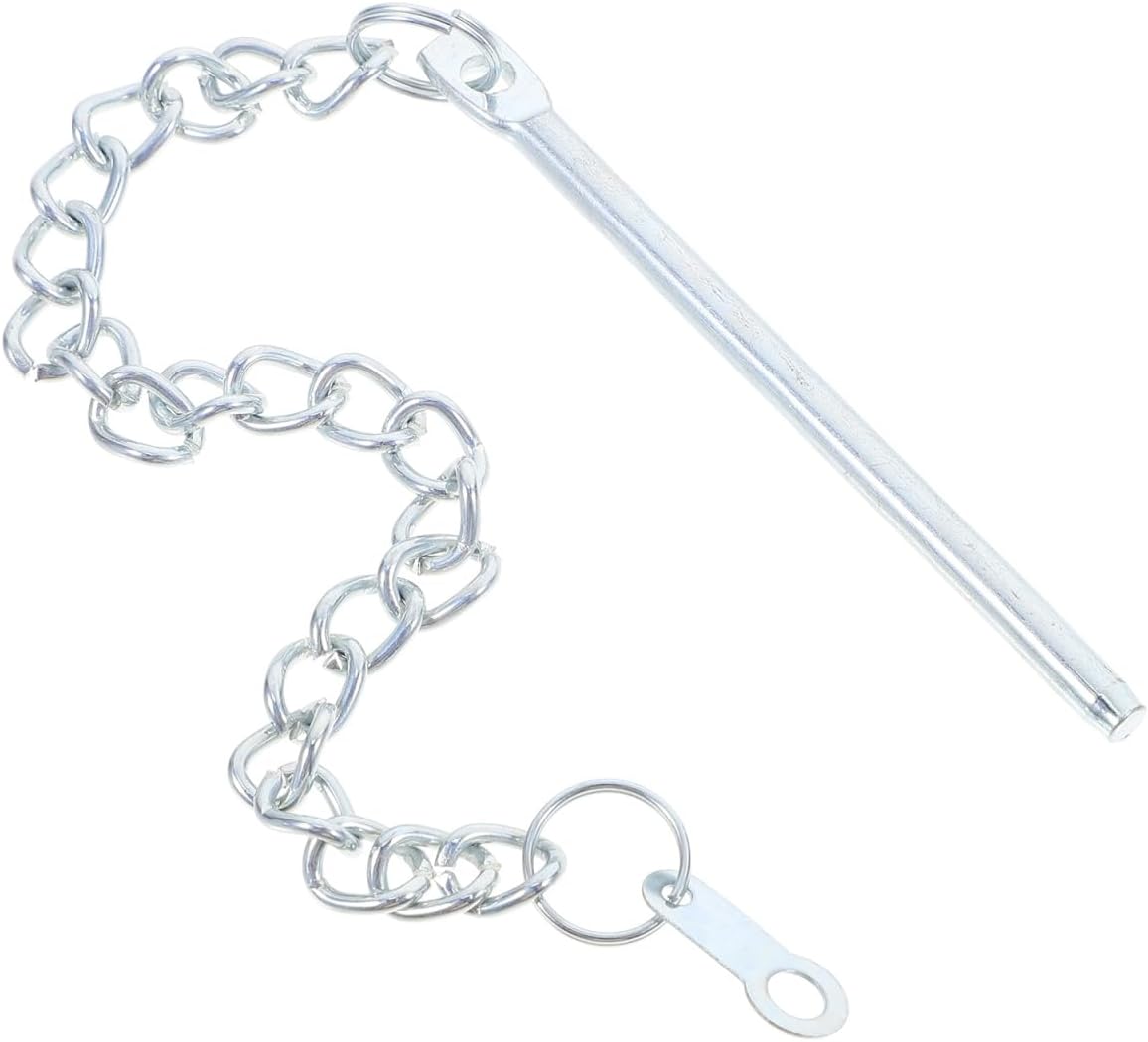 Totority Outdoor Umbrella Pin Chain Replacement Part 7.87 Inch Steel Fixing Strap for Patio Garden Umbrellas Support and Stability