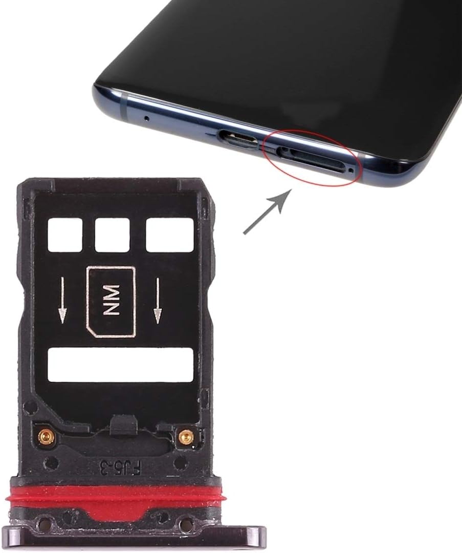 SIM card tools and accessories 2 x SIM Card Tray for Huawei Mate 20 Pro (Black) (Color : Blue)