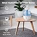 Top Fill Humidifier with Essential Oil Diffuser for Home, Baby, Bedroom, Large Room & Indoor Plants, Cool Mist Ultrasonic Quiet Air Humidifiers, Automatic Humidity Control, Night Light