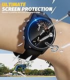 NEWZEROL 4-Pack Tempered Glass for Garmin Forerunner 255 & Samsung Galaxy Watch 8 (44mm) Screen Protector, [9H Hardness] [HD Clear] [Anti-Scratch] - Image 5