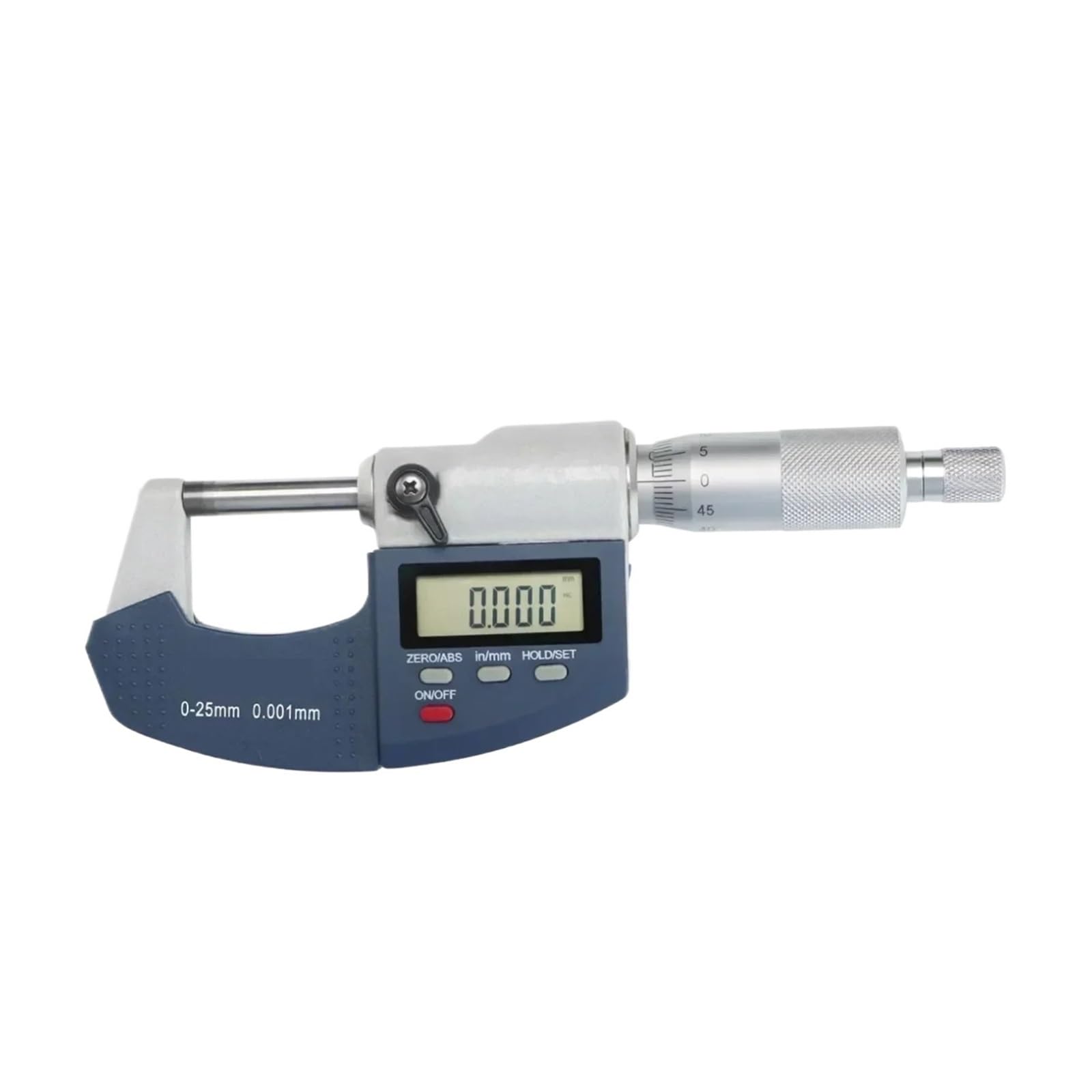 Flglqutsv One Color Digital Micrometer 0.1Mm 0-25Mm Electronic Micrometer Outdoor Line Micrometer Gauge Measuring Tool