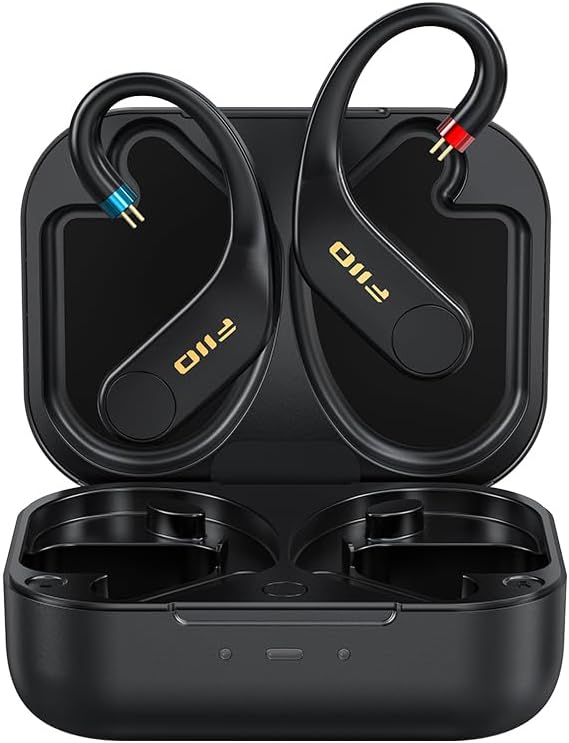 FiiO UTWS5 2025 True Wireless Bluetooth Earbuds Hook & Headphone Amp for IEMs, AK4332 DAC, Hi-Res 96kHz/24bit LDAC -MMCX/0.78 2pins Connector, 10-Band PEQ, 20H Battery Life (0.78 2pins)