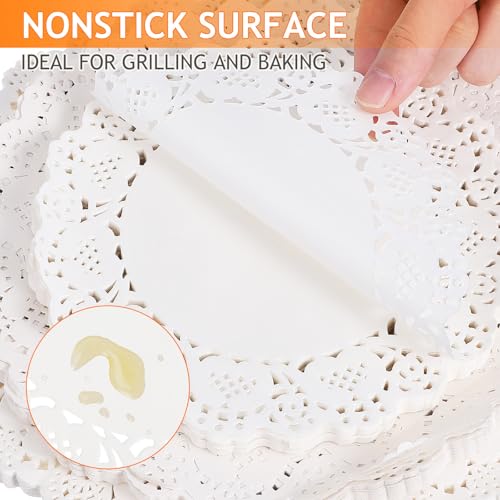 Napperons en papier dentelle jetables pour protéger vos plats des graisses - 4
