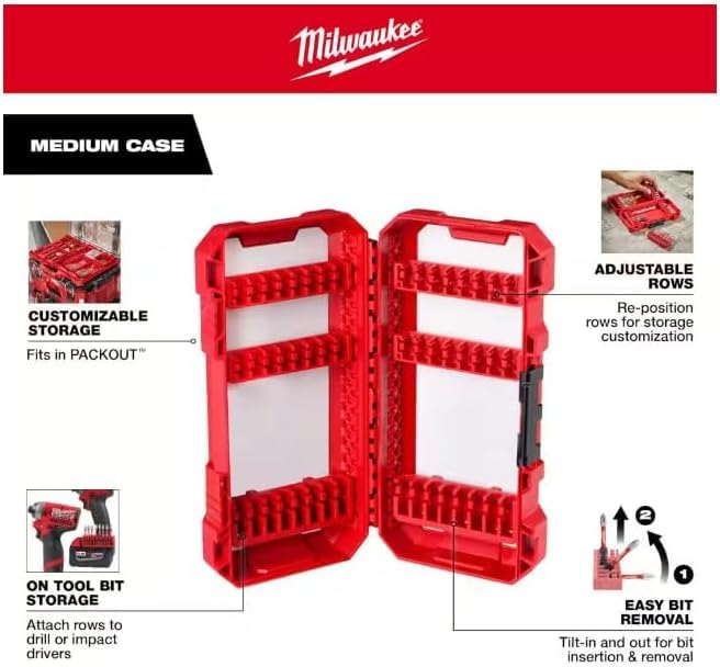 ウェア 05-06 Intel  Recoba Milwaukee SHOCKWAVE Impact Duty Alloy Steel Driver Bit Set W