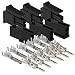 Molex dual row (2 Circuits) Male & Female receptacle plug, w/Terminal sockets, Micro-Fit 3.0 ( Pack of 3 Set)