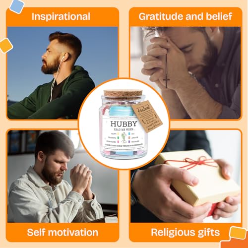 Image of NewEleven Gifts For Husband - Christian Gifts For Him, Husbands - Birthday Gift for Husband from Wife - Meaningful Presents For Hubby From Wife, Her - Bible Verse Jar