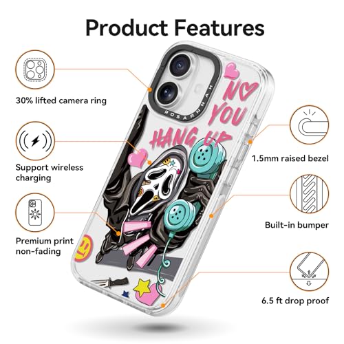 Coque iPhone durable Rosarnnah fin de la peur des chutes de smartphone - 6