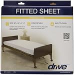 Drive Medical 15030HBL Ensemble de draps d'hôpital, blanc (paquet de 2)