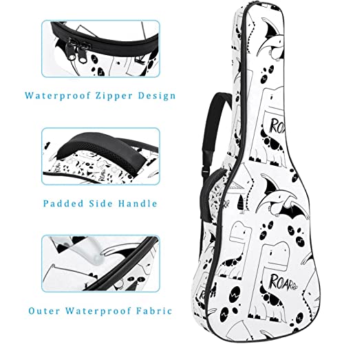 Housse de transport étanche pour guitare avec bandoulière réglable Motif panda, Multicolore 03., 42.9×16.9×4.7 in… - Les Beatles, Paul McCartney, John Lennon, RIngo Starr, George Harrison Housse de transport étanche pour guitare avec bandoulière réglable Motif panda, Multicolore 03., 42.9x16.9x4.7 in… – Image 5
