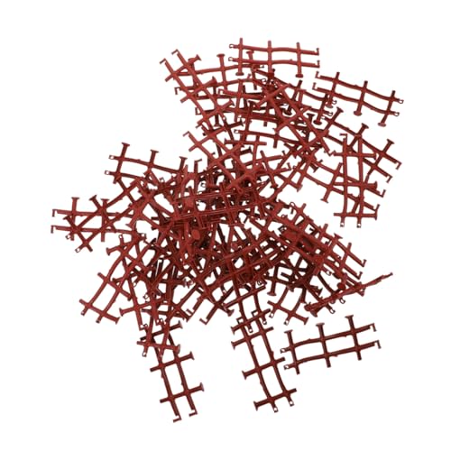 SUPVOX 50 Piezas Modelo de Valla para Juguete Panel de Valla Suelto de Granja para Decoración Escenarios de Jardín