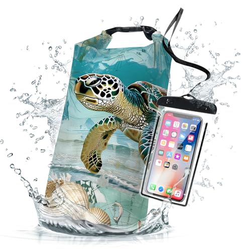 Bolsa seca impermeável, tartaruga marinha, estrela-do-mar, pequena mochila impermeável 2L/5L/10L/20L/30L/40L, bolsas leves flutuantes para caiaque, passeios de barco, pesca, natação, acampamento com