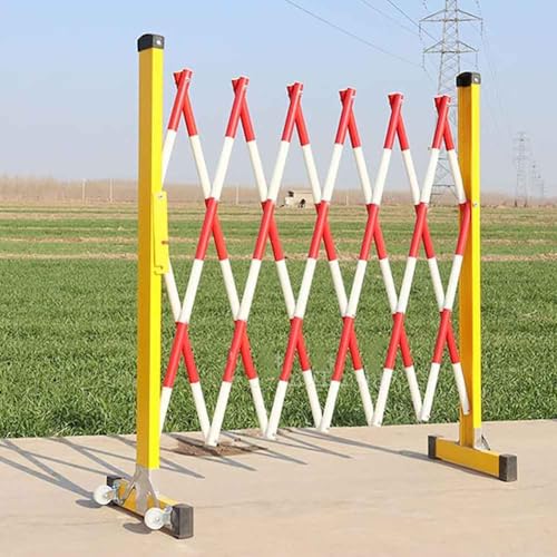 Barrière de sécurité mobile rétractable 1,2m x 6m pour piétons - 2