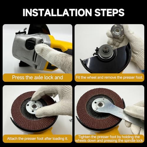 Image of Cordless Angle Grinder 3 /8 inch-16-21V Brushless Motor Battery Grinder Kit, Power Cut Off Tool with 2x4.0Ah Battery & Charger, Grinding Accessories for Metal Cutting, Grinding, Polishing