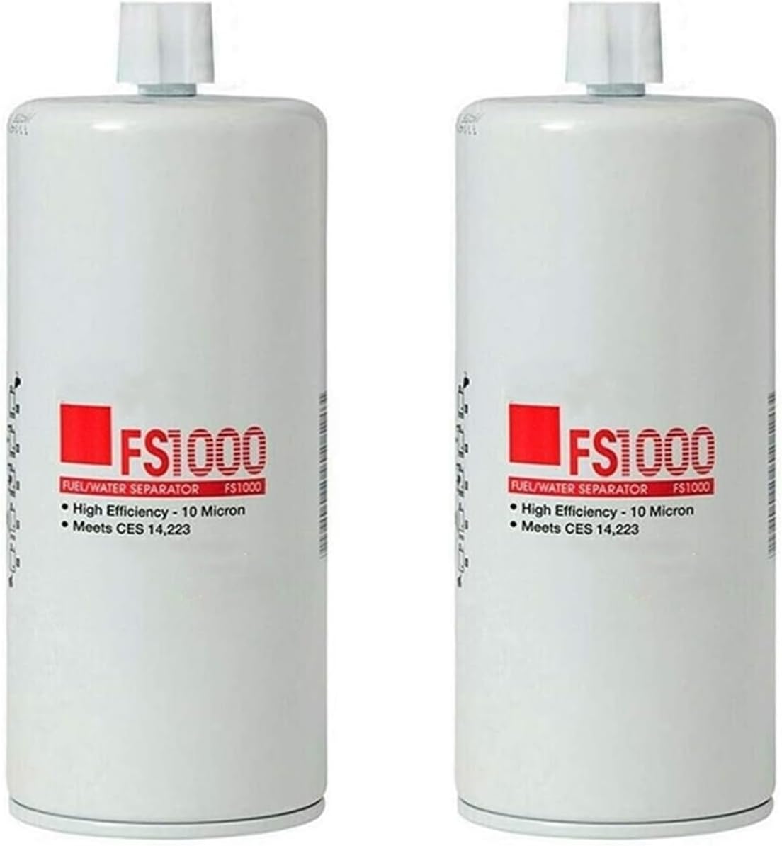 FS1000 Diesel Fuel Water Separator Compatible With Cummins Freightliner Kenworth Peterbilt Replaces 3329289, 2568753, 4377880, set of 2