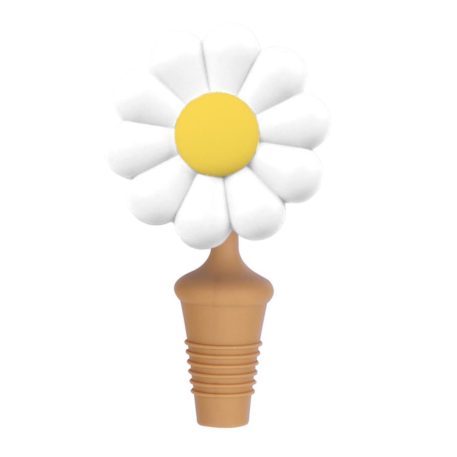 Sunflower Silicone Bottle Stopper, Creative Wine Seal for Home, Reusable Leakproof Cap for Beer Oil Bottle