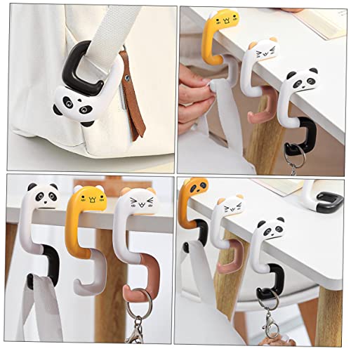 Crochets de sac antidérapants panda pour table et bureau - 6