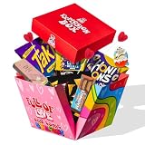 American Uncle Explosion box - Idea Regalo san valentino per lui o per lei, fidanzato o fidanzata, regalo anniversario - box snack internazionali da 15 prodotti