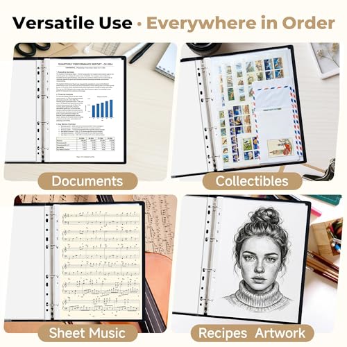 120 Pack Clear Sheet Protectors 8.5 x 11 Inch, Plastic Page Sleeves for 3 Ring Binder, Transparent Letter-Size Document Covers, Top Loading, for Paper Documents, Home, School and O image 4