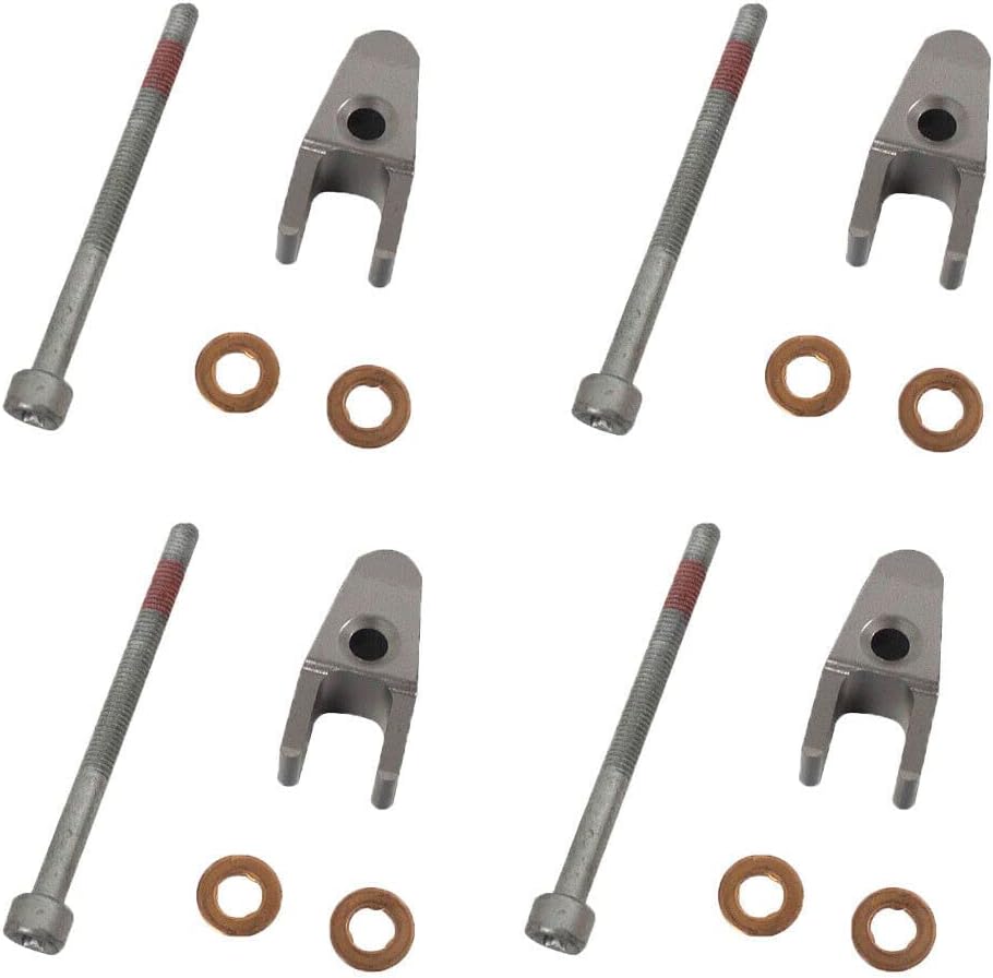 4x Injector Holder Bolt Washer Holder Screw Kit For Mercedes E-Class 6110170539