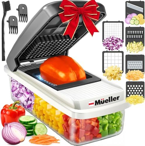 Mueller Vegetable Chopper Mandoline Slicer, Food Veggie Chopper,...