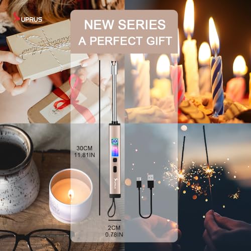 Encendedor eléctrico SUPRUS recargable USB con cuello flexible 360°