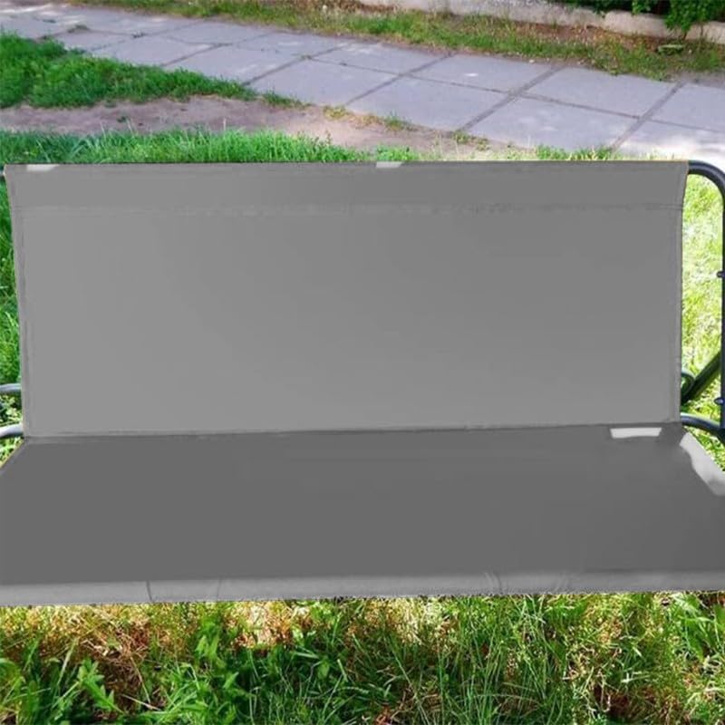 Replacement Garden Swing Seat Cover, Durable 600D Oxford Fabric Garden Swing Chair Cover Outdoor, Fit For 2 And 3 Seater Swing Chair Grey 158 * 54 * 54cm