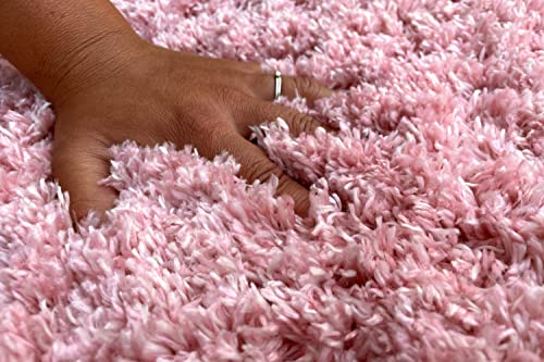 floor factory Hochflor Shaggy Teppich Pearl Rose 160x230cm wunderbar weicher Langflorteppich mit...