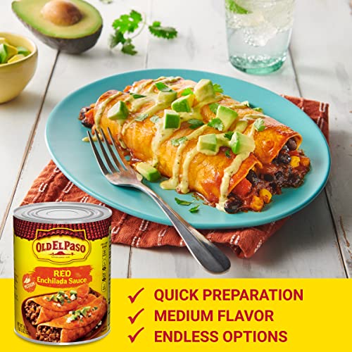 Image of Old El Paso Medium Red Enchilada Sauce, 19 oz Cans, 12 Pack