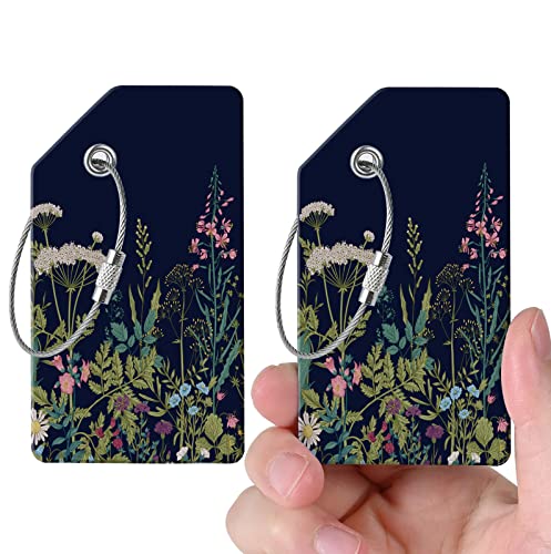 2 luggage tags, (1