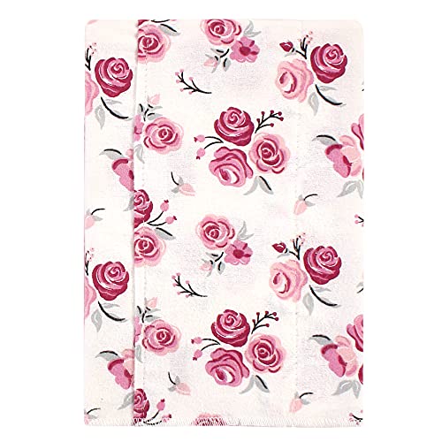 Image of Luvable Friends Hudson Baby Flannel Burp Cloths 7pk, Pastel Rose