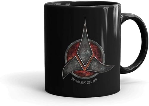 Star Trek Klingon Logo Black Mug - Officially Licensed - 11 oz