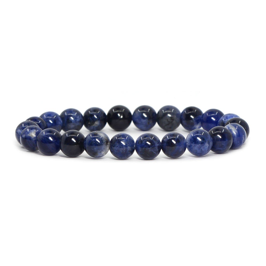 Justinstones 8mm Round Beads Stretch Bracelet 7 Inch Unisex - Image 9